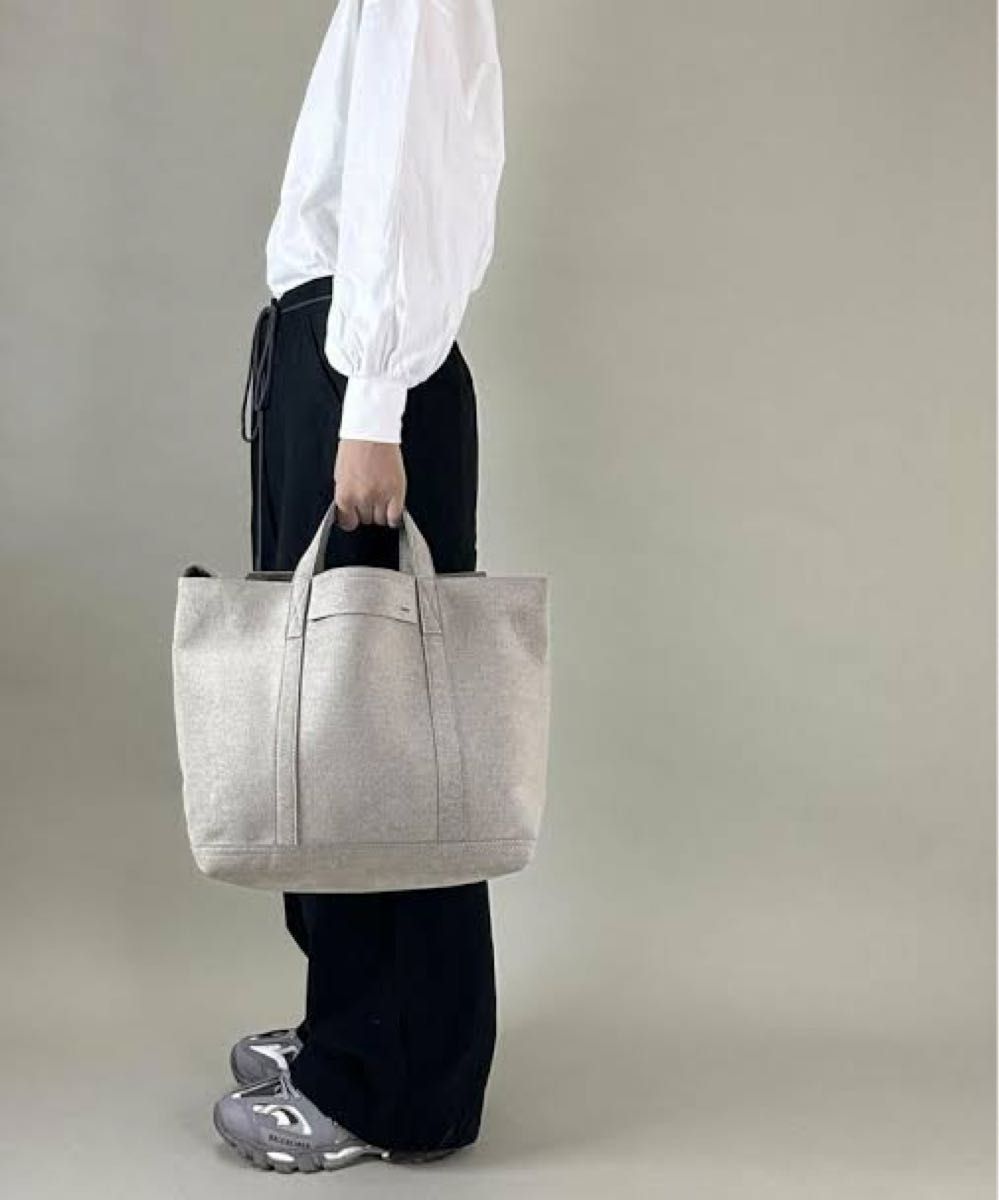 【超極美品】ザッツ トートバッグ ショルダー KINAX 2way ロゴ グレー 超極美品】ザッツ トートバッグ ショルダー KINAX 2way ロゴ グレー