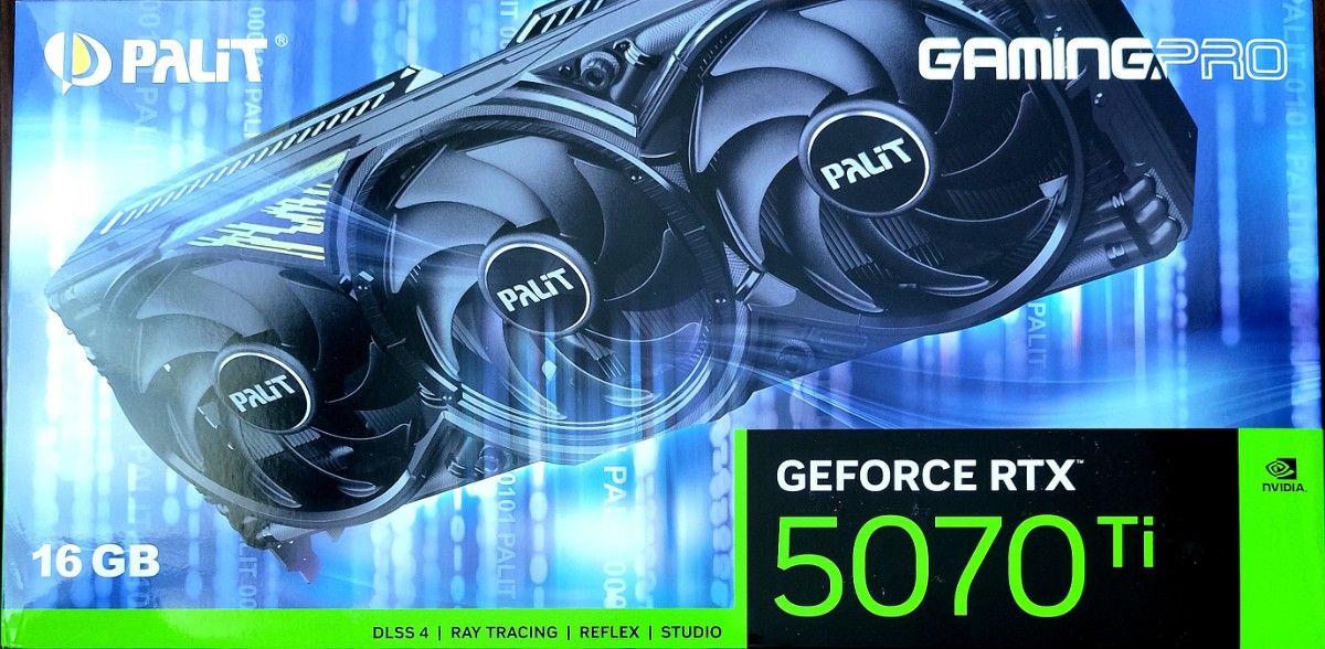 新品未開封品 Palit (GeForce RTX 5070 Ti GamingPro 16GB 新品未開封品 Palit (GeForce RTX 5070 Ti GamingPro 16GB