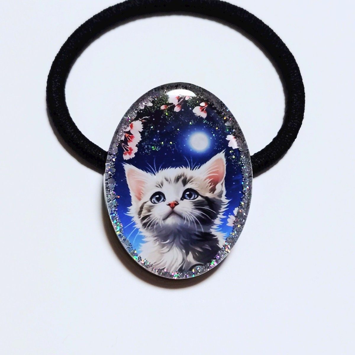 No 520 ハンドメイド レジン ヘアゴム ポニーフック ペンダント No 520 ハンドメイド レジン ヘアゴム ポニーフック ペンダント