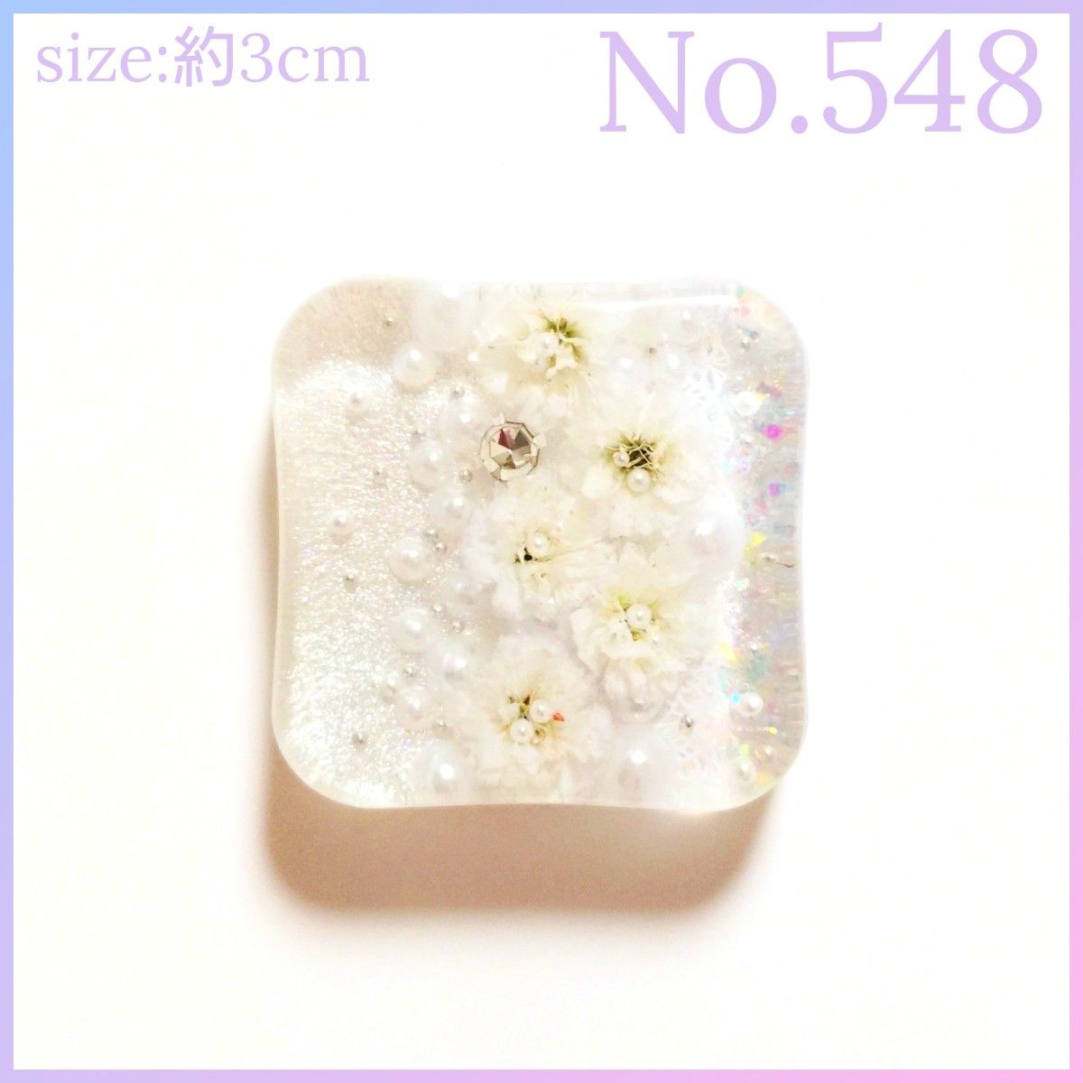 No 548 ハンドメイド レジン ヘアゴム ポニーフック ペンダント No 548 ハンドメイド レジン ヘアゴム ポニーフック ペンダント
