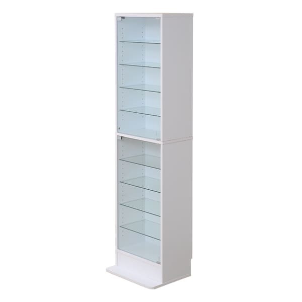 コレクションラック【-Luke-ルーク】深型ハイタイプ CLR-D-485-WH