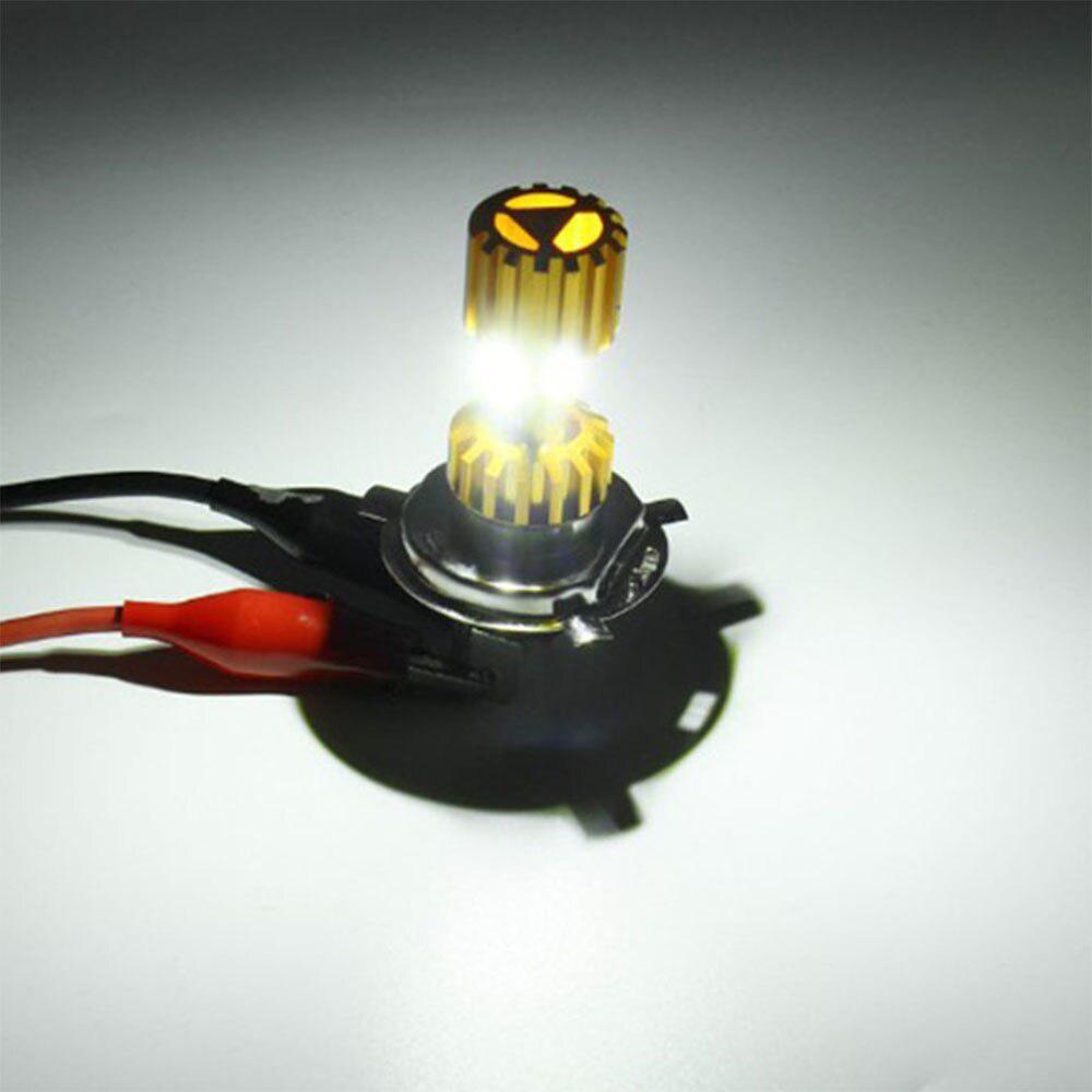 H4 LED オートバイヘッドライト電球 6500 18K 12 V 電動バイクバイクフォグランプ穂軸原付スクーター修正されたハイ/ロー_画像5