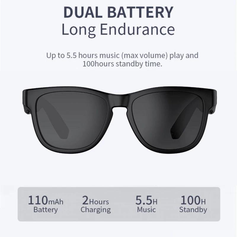 ...Bluetooth 5.0 sunglasses open ear headset polarized light glasses wireless glasses 