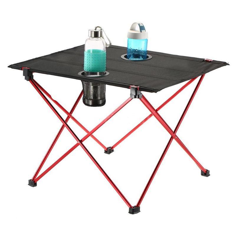  folding camp picnic-table portable compact light weight folding roll up table barbecue picnic-table 
