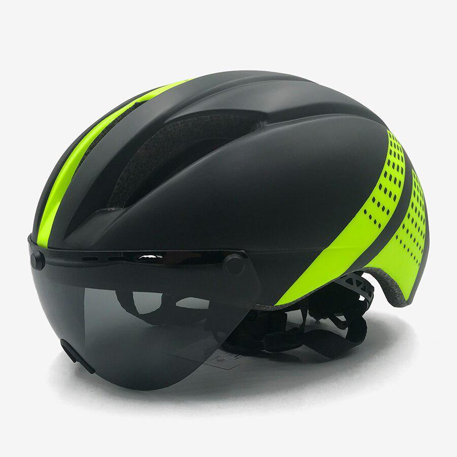  bike helmet one body triathlon time Trial bicycle helmet super light weight load mtb mountain cycling helmet 3 lens ka