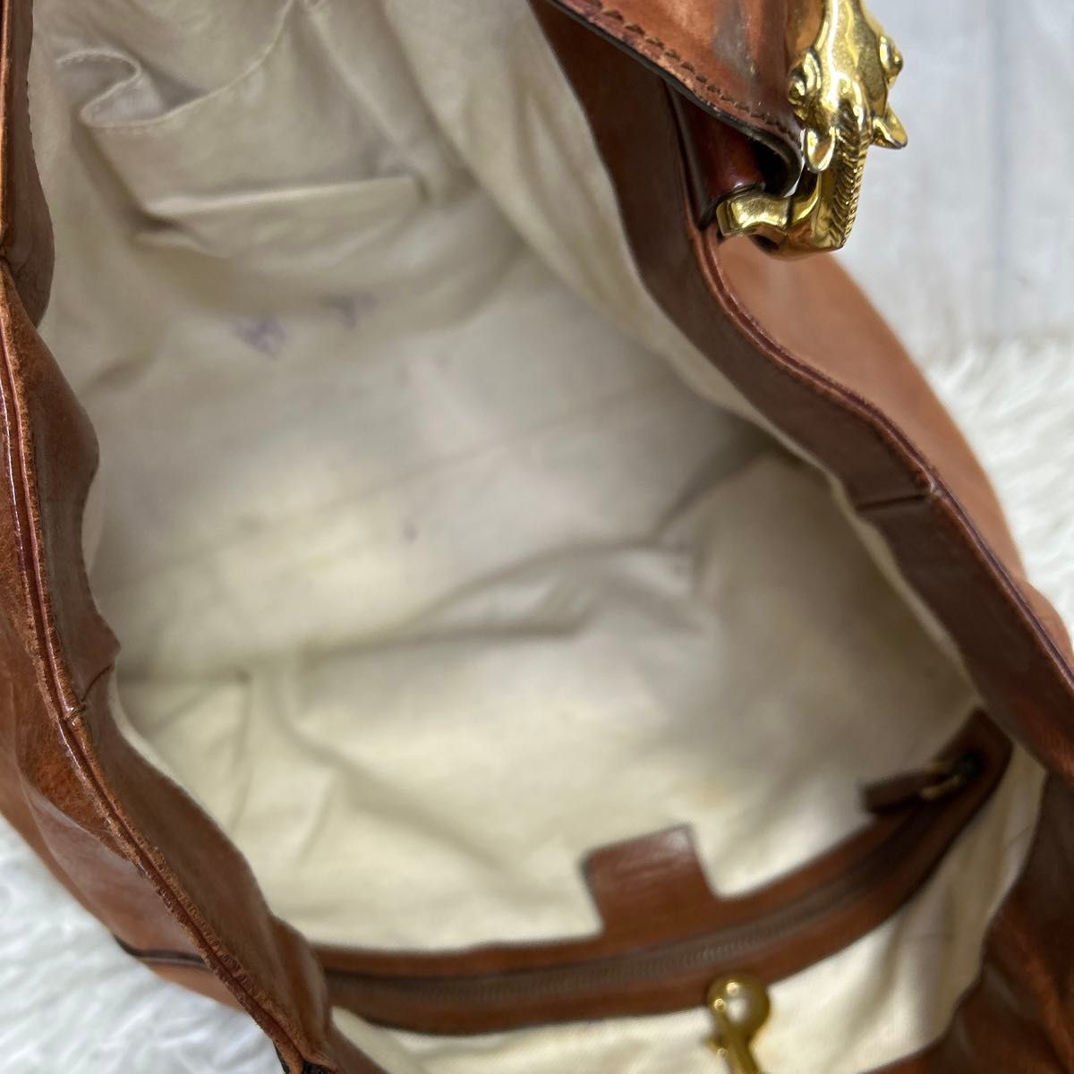 希少 GUCCI トートバッグ ハンドバッグ 馬 ホースビット レザー 希少 GUCCI トートバッグ ハンドバッグ 馬 ホースビット レザー