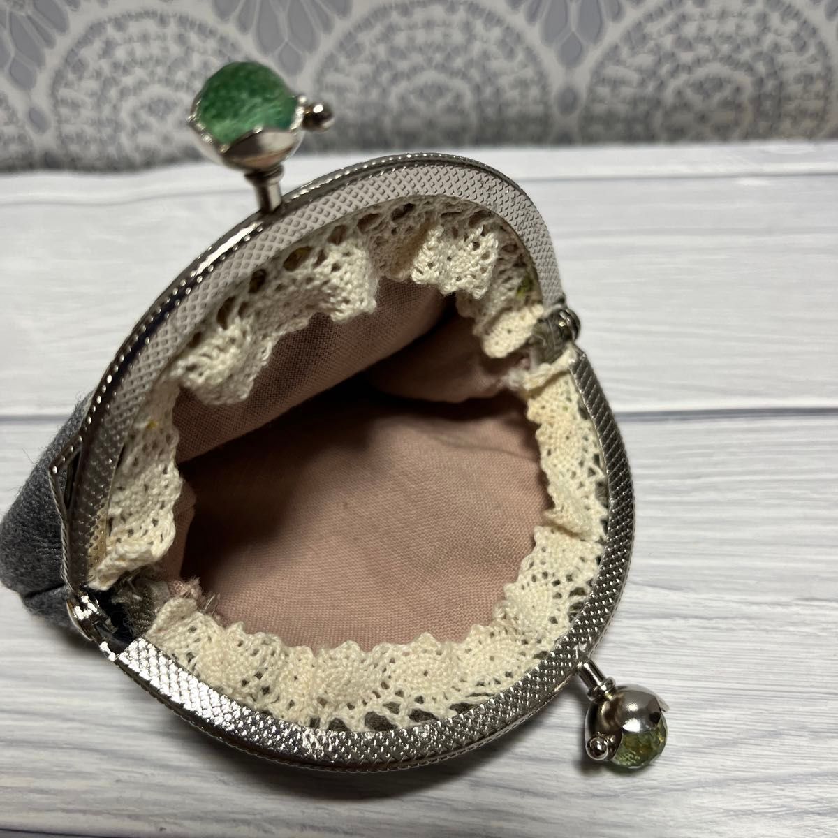 ハンドメイド がま口 ミナペルホネン生地使用 がま口ポーチ ハンドメイド がま口 ミナペルホネン生地使用 がま口ポーチ