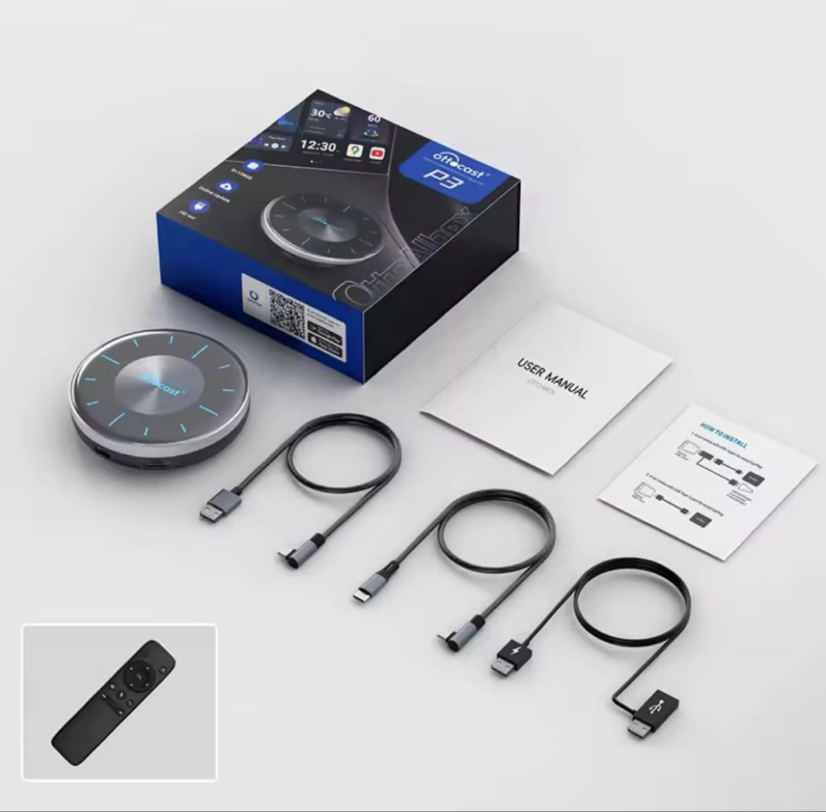 新品】オットキャスト Ottocast OttoAibox P3 リモコン付|Yahoo 新品】オットキャスト Ottocast OttoAibox P3 リモコン付|Yahoo