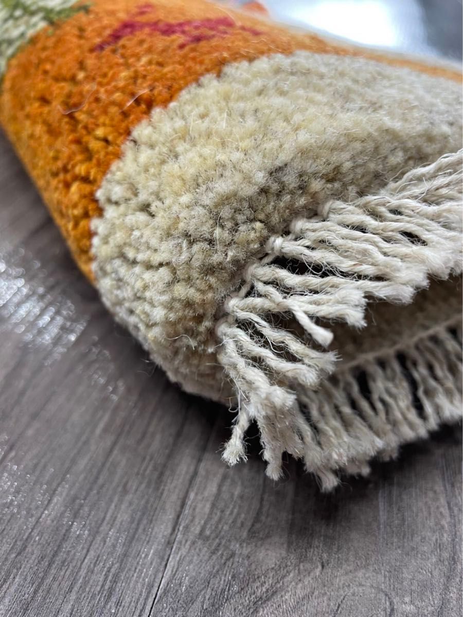 新品 ペルシャ絨毯 手織り ギャッベ ナチュラル 山羊 生命の木 新品 ペルシャ絨毯 手織り ギャッベ ナチュラル 山羊 生命の木