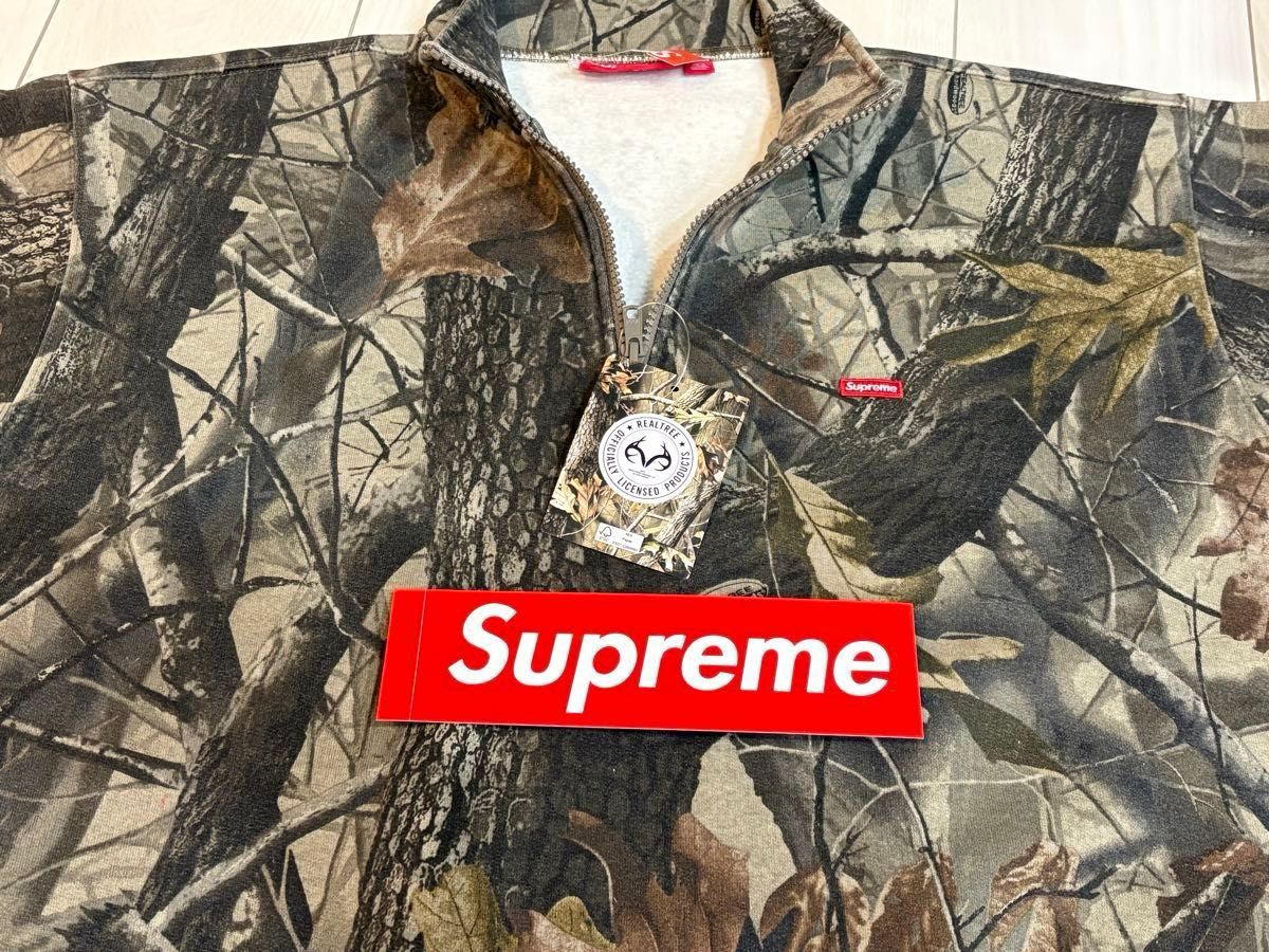 Supreme Small Box Half Zip Pullover Realtree Hardwoods Camo Supreme Small Box Half Zip Pullover Realtree Hardwoods Camo