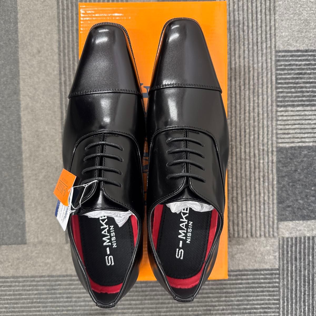新品】軽量1200BL/26 5cmビジネスシューズ ブラック SHOES 黒 冠 新品】軽量1200BL/26 5cmビジネスシューズ ブラック SHOES 黒 冠