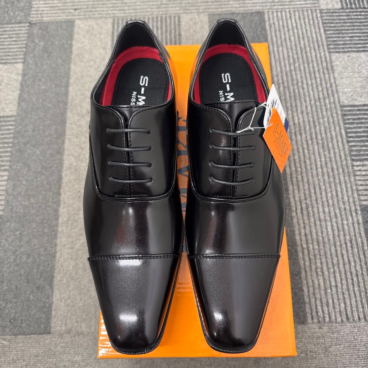 新品】軽量1200BL/26 5cmビジネスシューズ ブラック SHOES 黒 冠 新品】軽量1200BL/26 5cmビジネスシューズ ブラック SHOES 黒 冠