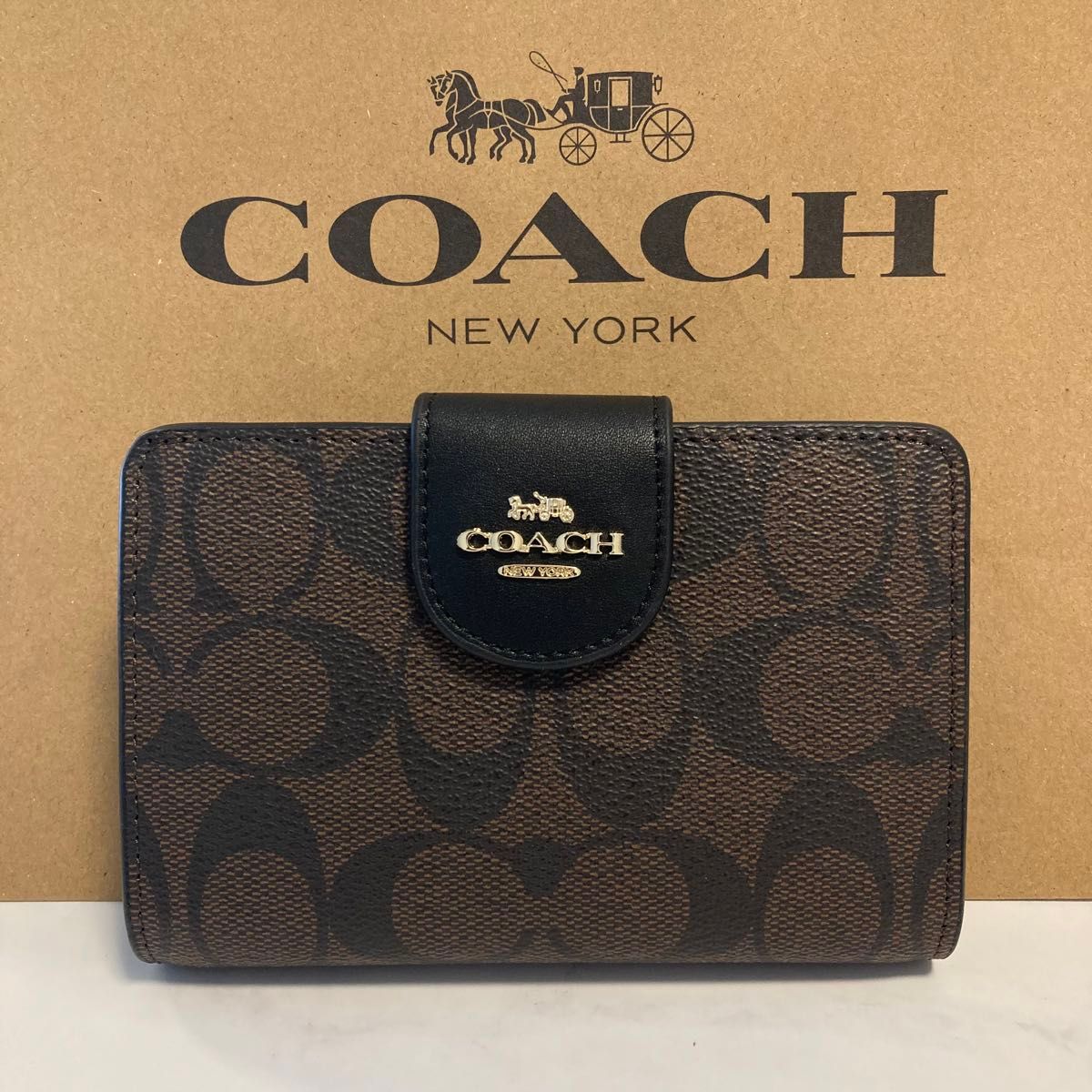 新品 COACH 長財布 コーチ 二つ折り財布 レディース メンズ 新品 COACH 長財布 コーチ 二つ折り財布 レディース メンズ