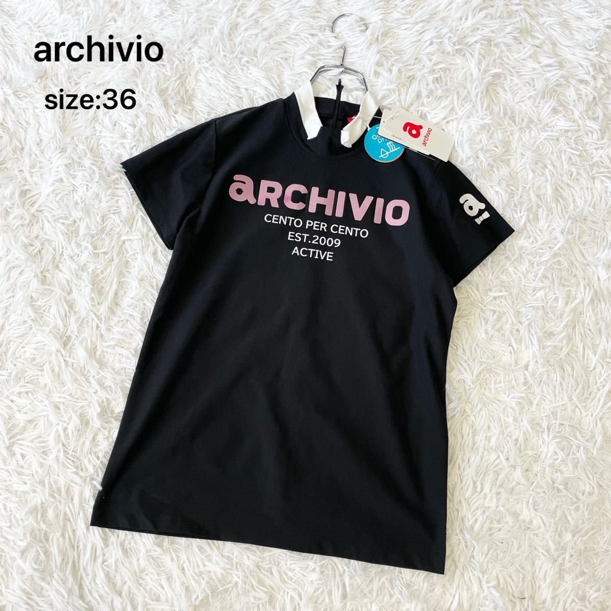 タグ付き未使用】 archivio アルチビオ ハイネックプルオーバー タグ付き未使用】 archivio アルチビオ ハイネックプルオーバー