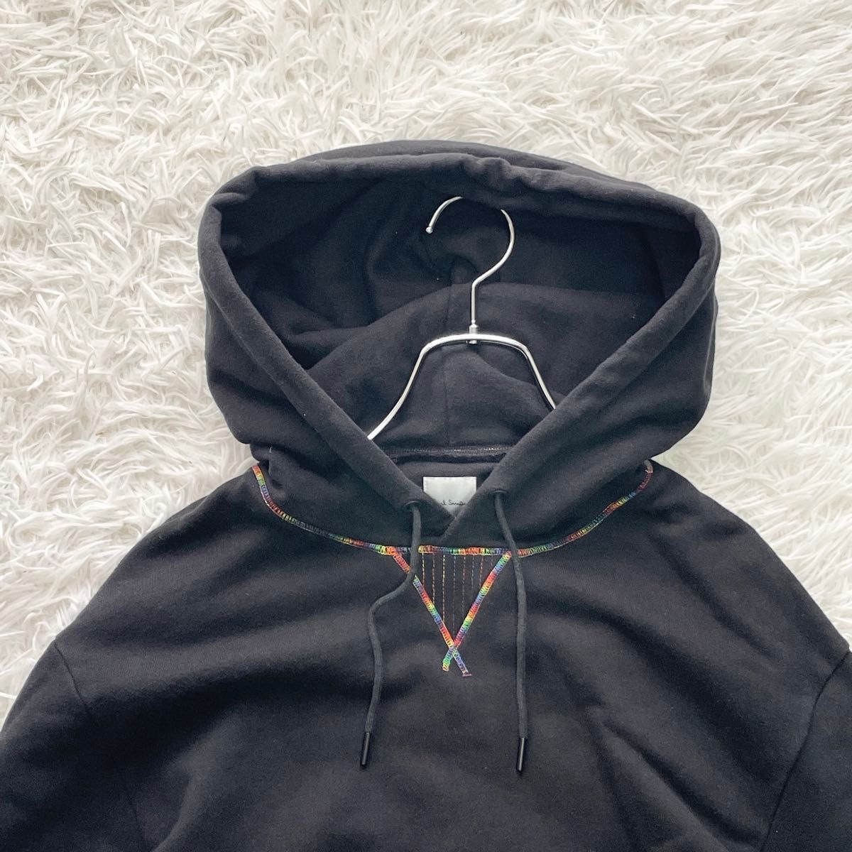 Paul Smith ポールスミス プルオーバーパーカー ブラック マルチ Paul Smith ポールスミス プルオーバーパーカー ブラック マルチ