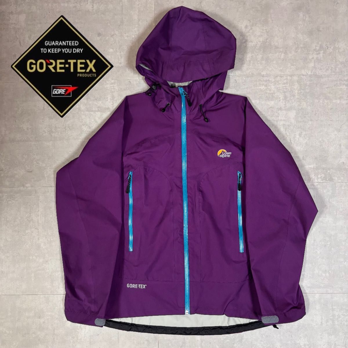 Lowe alpine GORE-TEX マウンテンパーカー パープル 撥水 Lowe alpine GORE-TEX マウンテンパーカー パープル 撥水