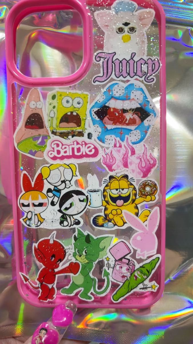 iPhone14 iPhoneケースデコ レジン加工 iPhoneケース