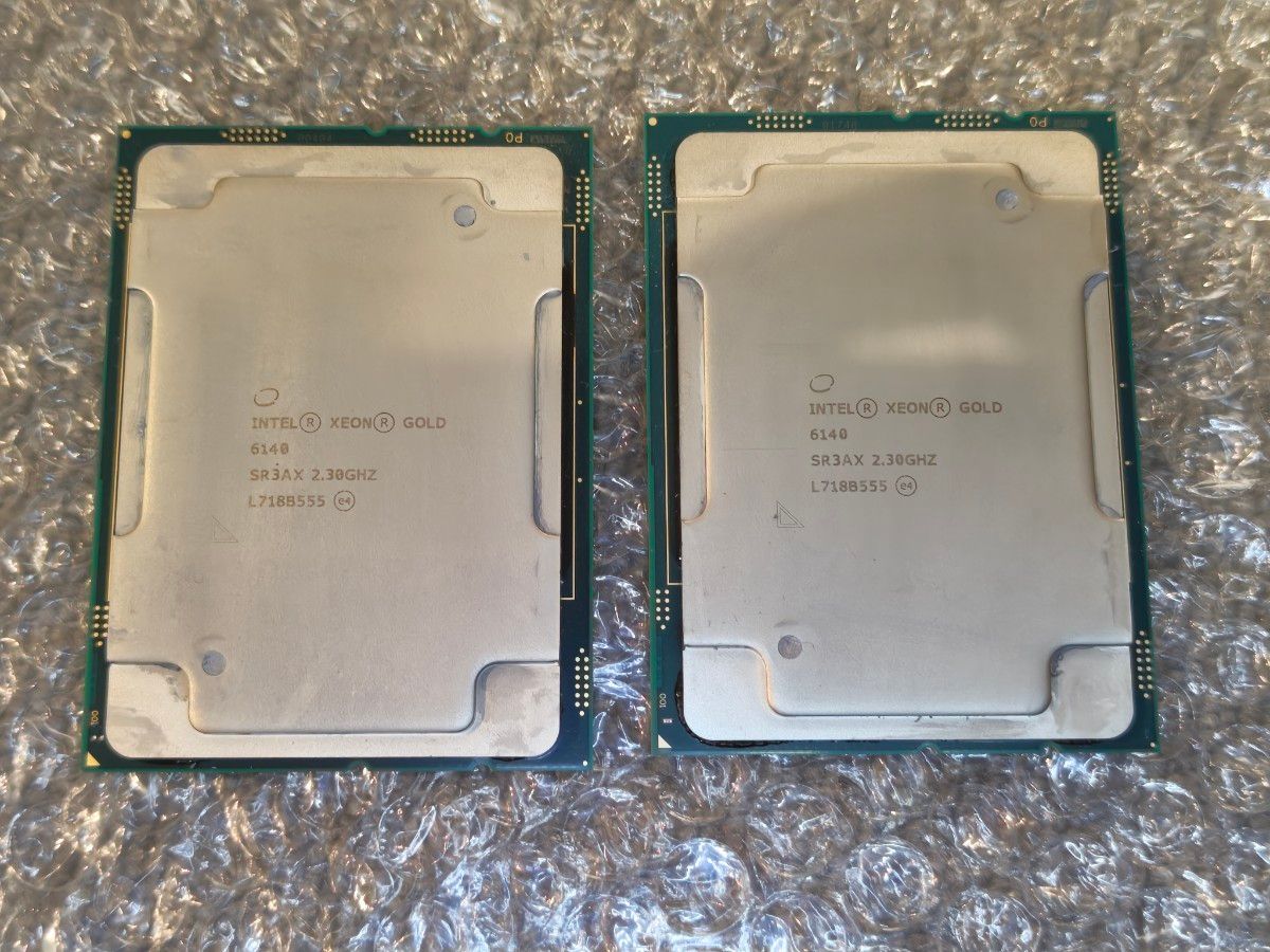 Intel Xeon Gold 6140 CPU 2個セット LGA3647 Xeon SP Sky Lake Intel Xeon Gold 6140 CPU 2個セット LGA3647 Xeon SP Sky Lake