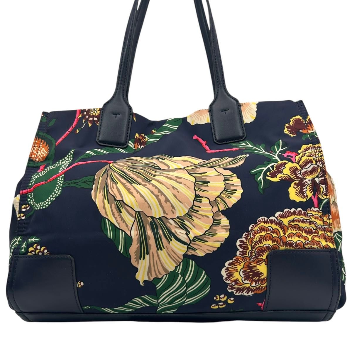 TORY BURCH トリーバーチ エラ トートバッグ ナイロン ネイビー TORY BURCH トリーバーチ エラ トートバッグ ナイロン ネイビー
