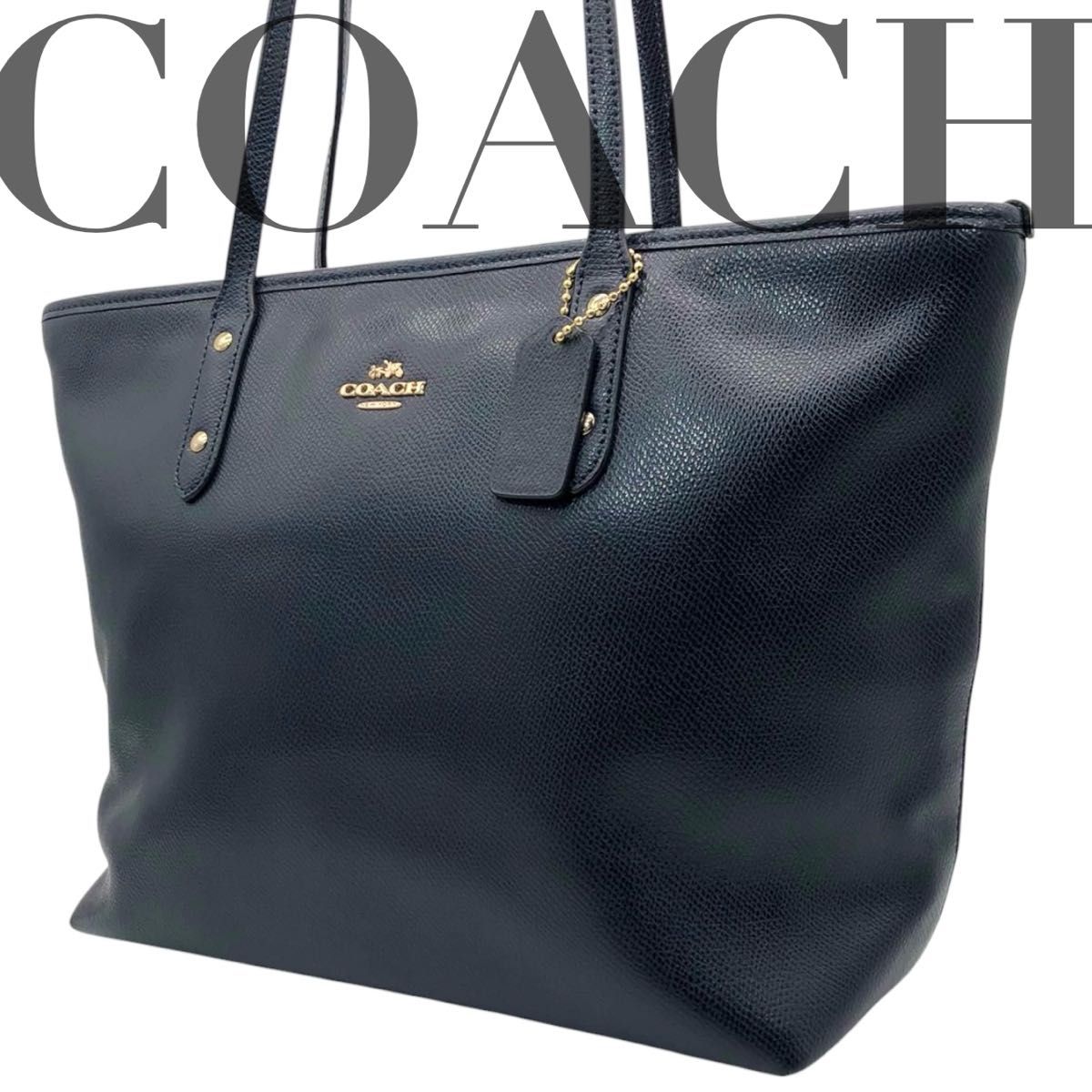 美品 COACH コーチ トートバッグ ビジネスバッグ レザー 黒 美品 COACH コーチ トートバッグ ビジネスバッグ レザー 黒