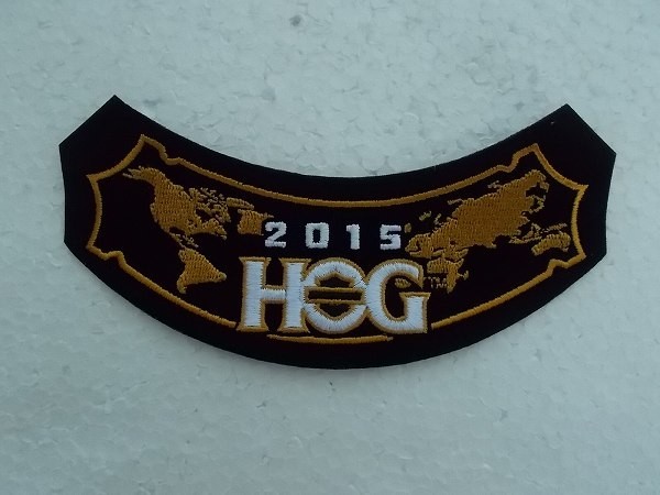 ハーレーダビッドソン オーナーズ オートバイ 2015 HOG 地図 Harley-Davidson バイク ロゴ ワッペン/ カスタム おしゃれ アメリカ ② 369_画像1