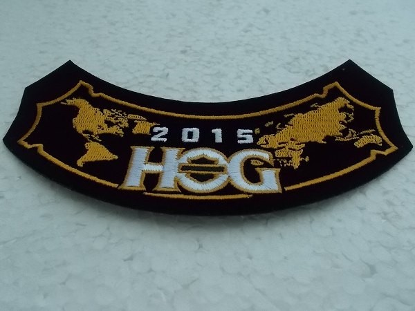 ハーレーダビッドソン オーナーズ オートバイ 2015 HOG 地図 Harley-Davidson バイク ロゴ ワッペン/ カスタム おしゃれ アメリカ ② 369_画像3