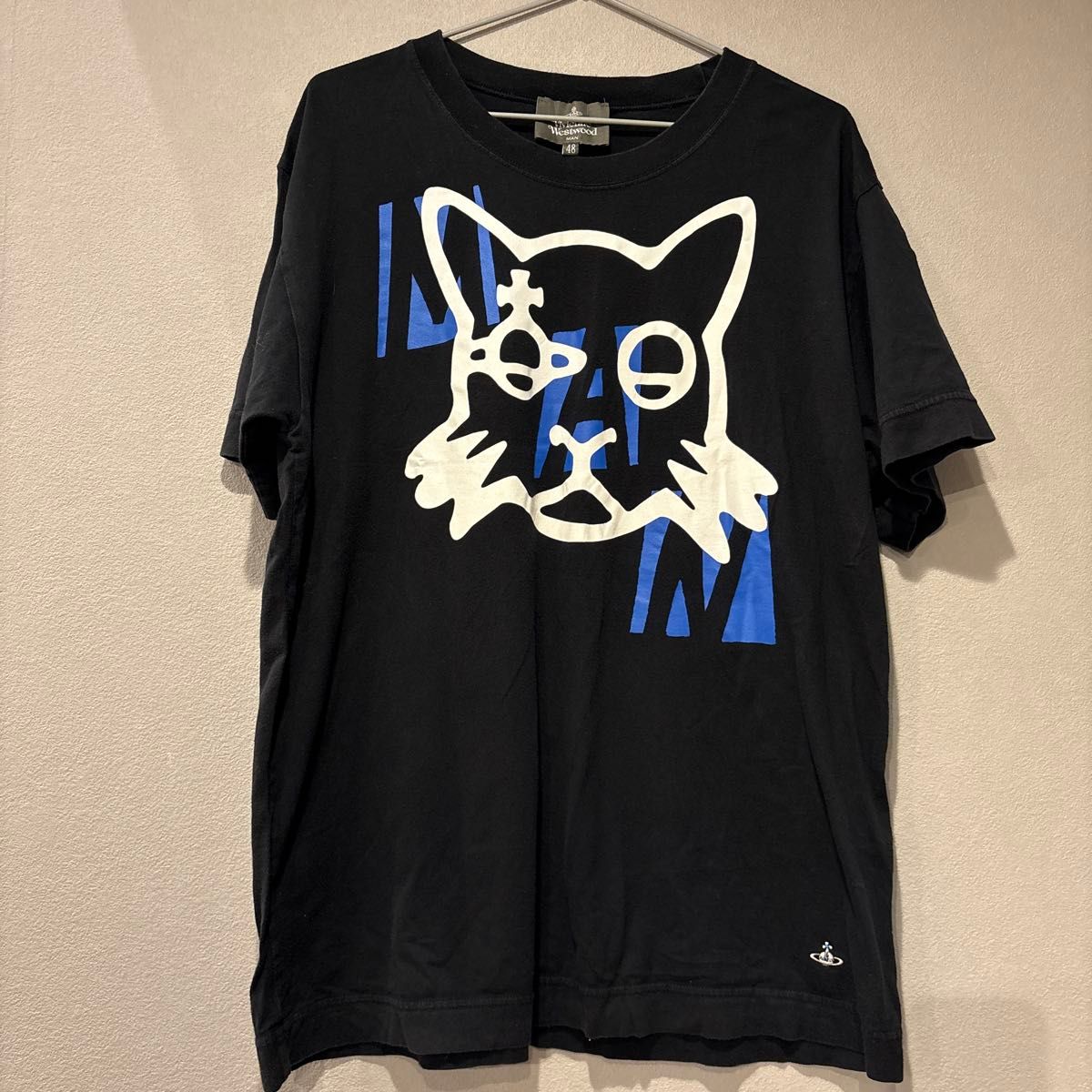 ヴィヴィアンウエストウッド Tシャツ 猫柄 キャット ブラック ヴィヴィアンウエストウッド Tシャツ 猫柄 キャット ブラック