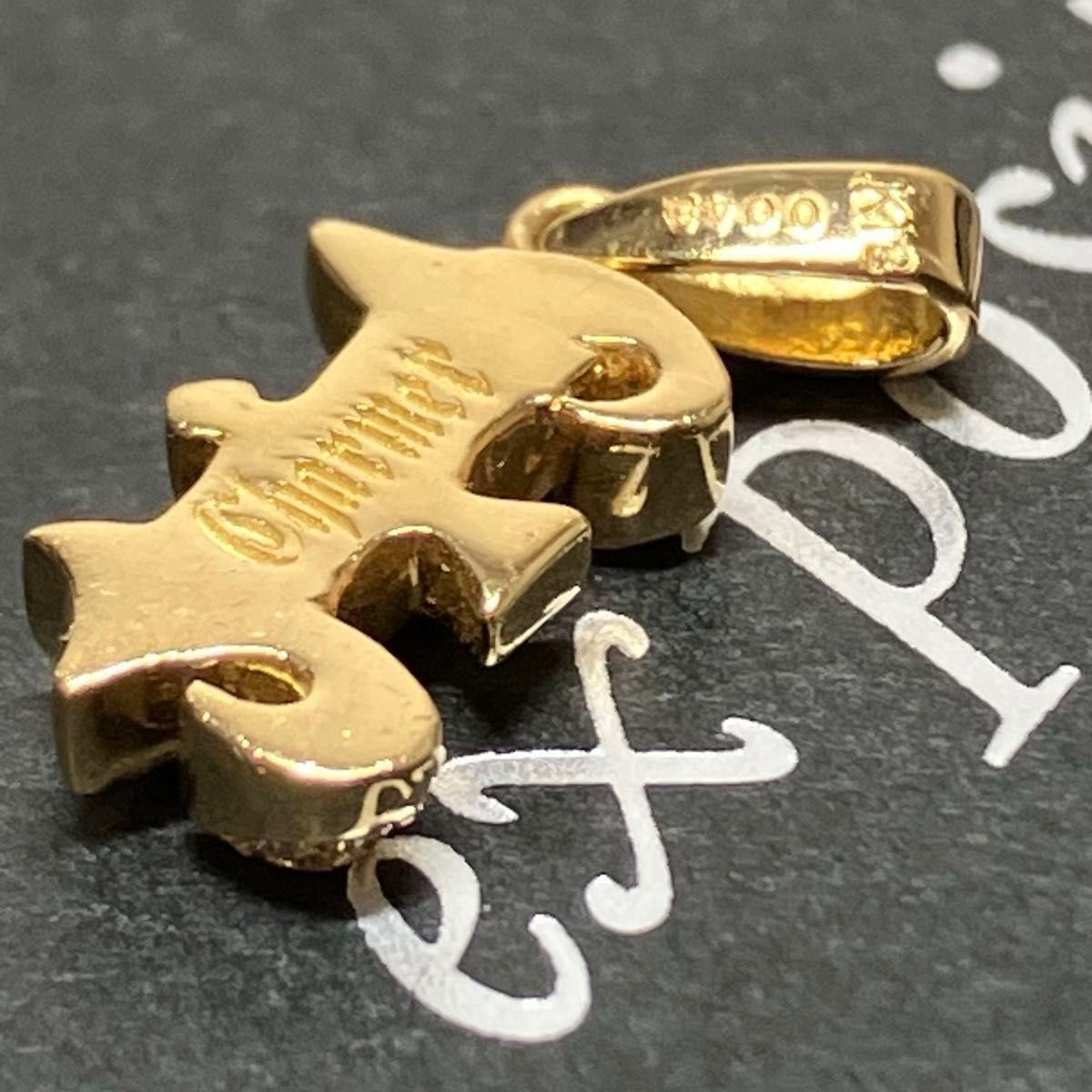 ダイヤモンド チャーム ネックレス 18金 YG K18 ペンダント ダイヤモンド チャーム ネックレス 18金 YG K18 ペンダント