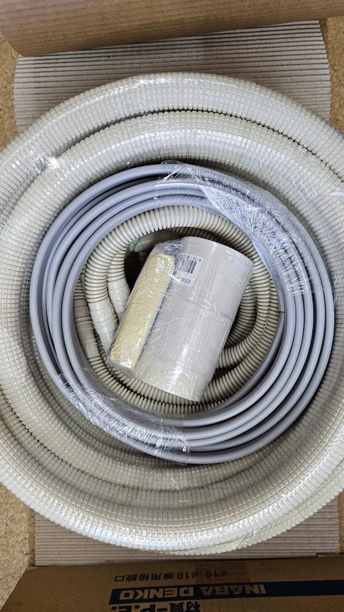 6m エアコン配管セット 2分3分ペアコイルフレアー加工済 VVF 6m エアコン配管セット 2分3分ペアコイルフレアー加工済 VVF