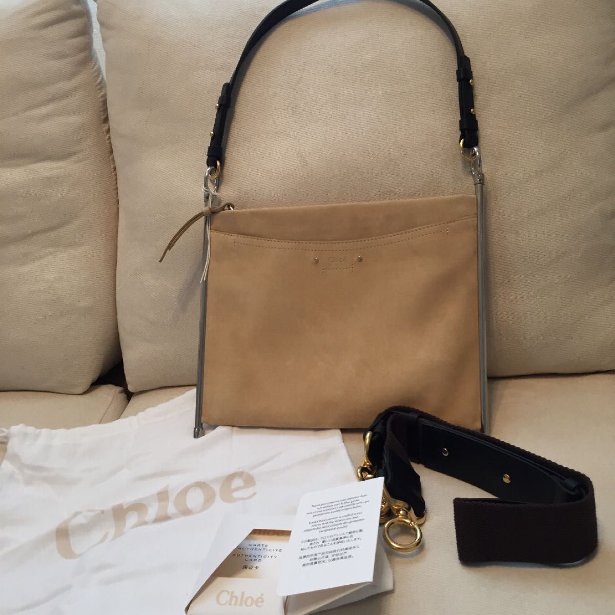 新品 Chloe クロエ Roy 2way レザー クラッチバッグ ショルダー 新品 Chloe クロエ Roy 2way レザー クラッチバッグ ショルダー