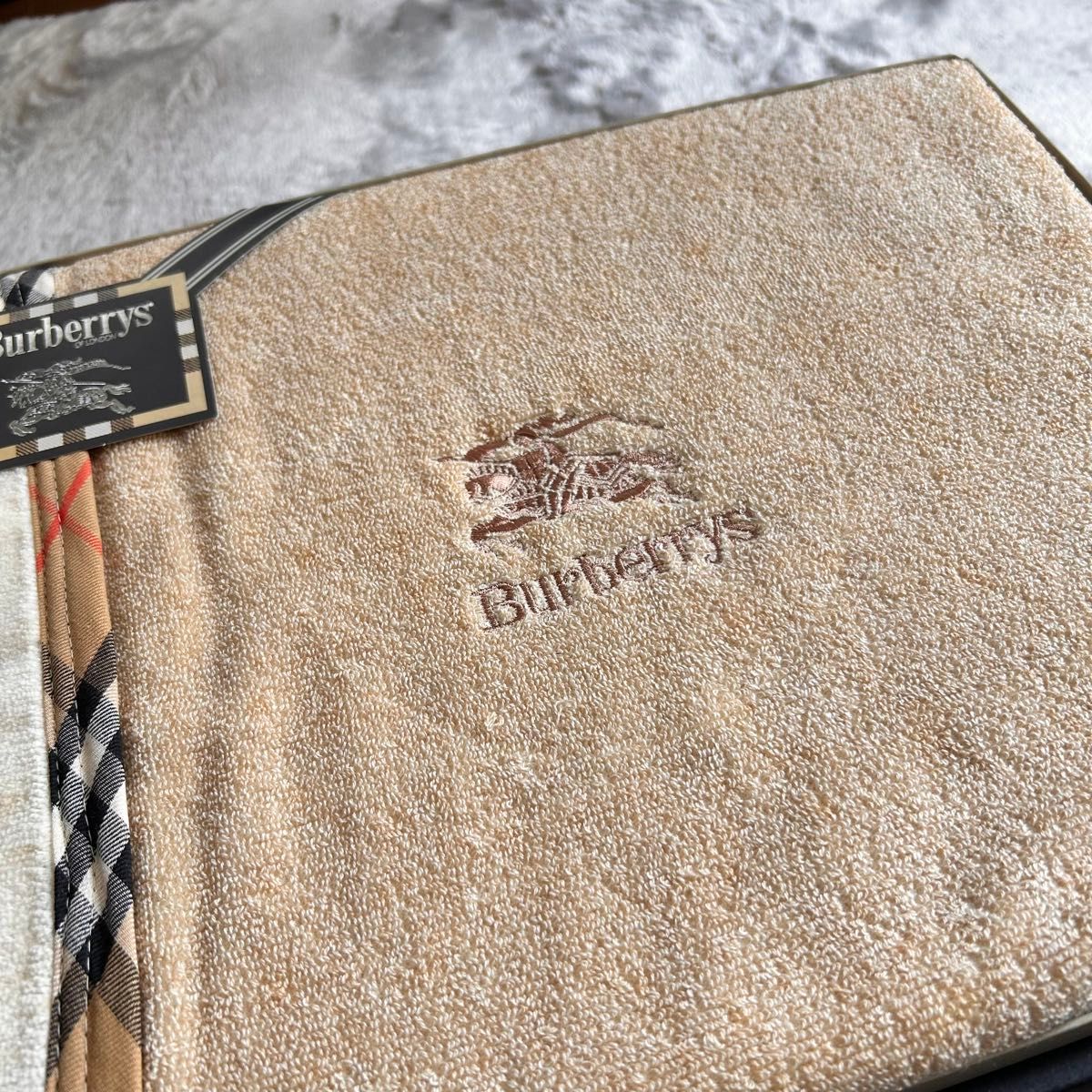 Burberrys バーバリー ダブルフェイス 洗える綿毛布 パイル Burberrys バーバリー ダブルフェイス 洗える綿毛布 パイル