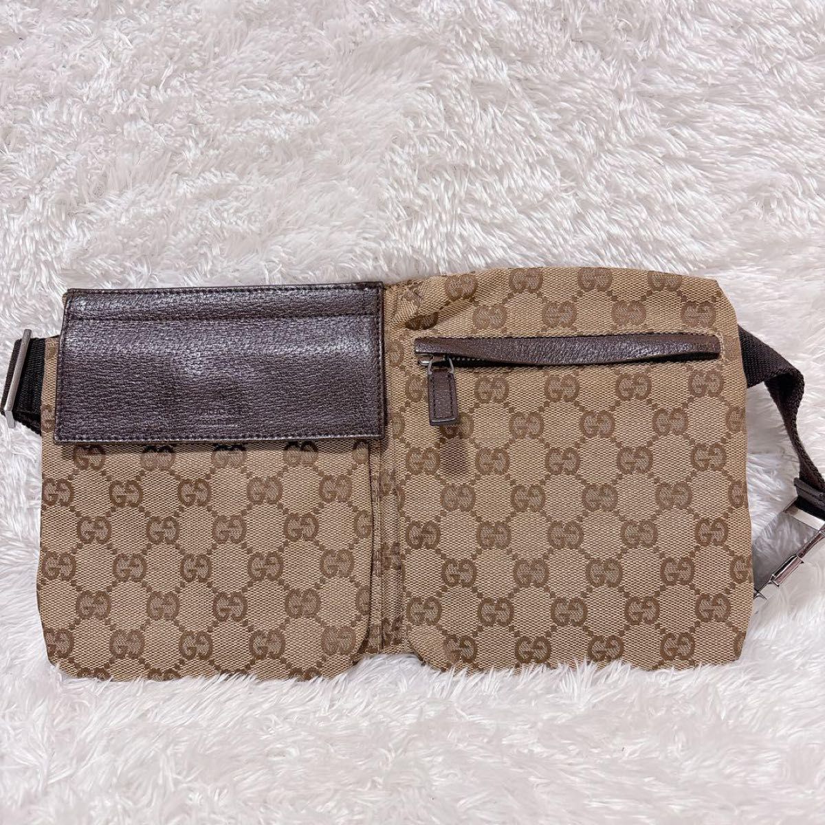 GUCCI グッチ ウエストポーチ ボディバッグ GG キャンバス GUCCI グッチ ウエストポーチ ボディバッグ GG キャンバス