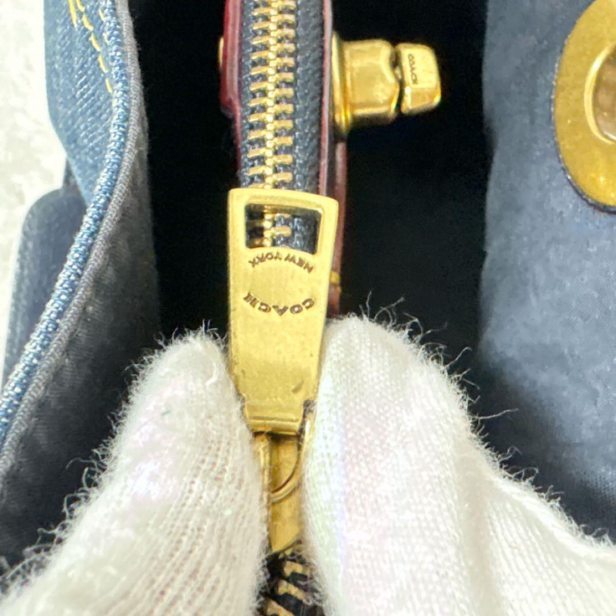 COACH コーチ ソリッド ウィロウ デニム ショルダーバッグ COACH コーチ ソリッド ウィロウ デニム ショルダーバッグ