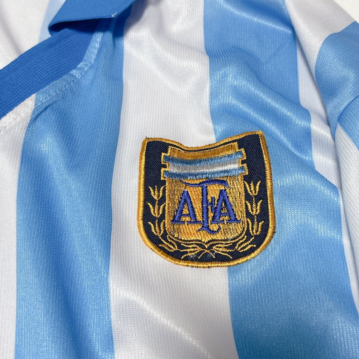 90s アルゼンチン代表 サッカー ユニフォーム 襟付 ヴィンテージ 90s アルゼンチン代表 サッカー ユニフォーム 襟付 ヴィンテージ