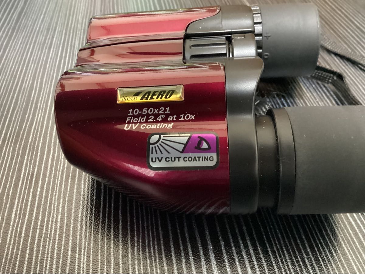 Kenko 双眼鏡 New AERO 10〜50x21 ポロプリズム ワインレッド Kenko 双眼鏡 New AERO 10〜50x21 ポロプリズム ワインレッド