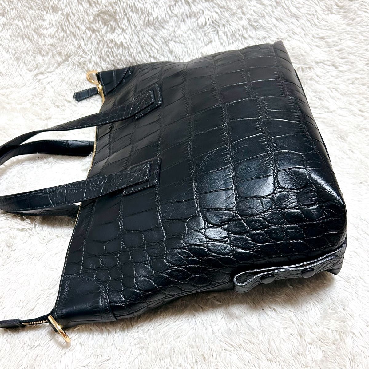 ほぼ未使用 レザージュエルズ 2WAY クロコ ショルダーバッグ ほぼ未使用 レザージュエルズ 2WAY クロコ ショルダーバッグ