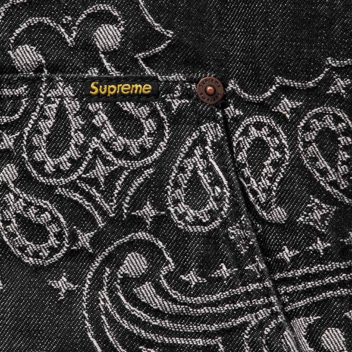 Mサイズ Supreme Bandana Jacquard Denim Hooded Work Jacket Mサイズ Supreme Bandana Jacquard Denim Hooded Work Jacket