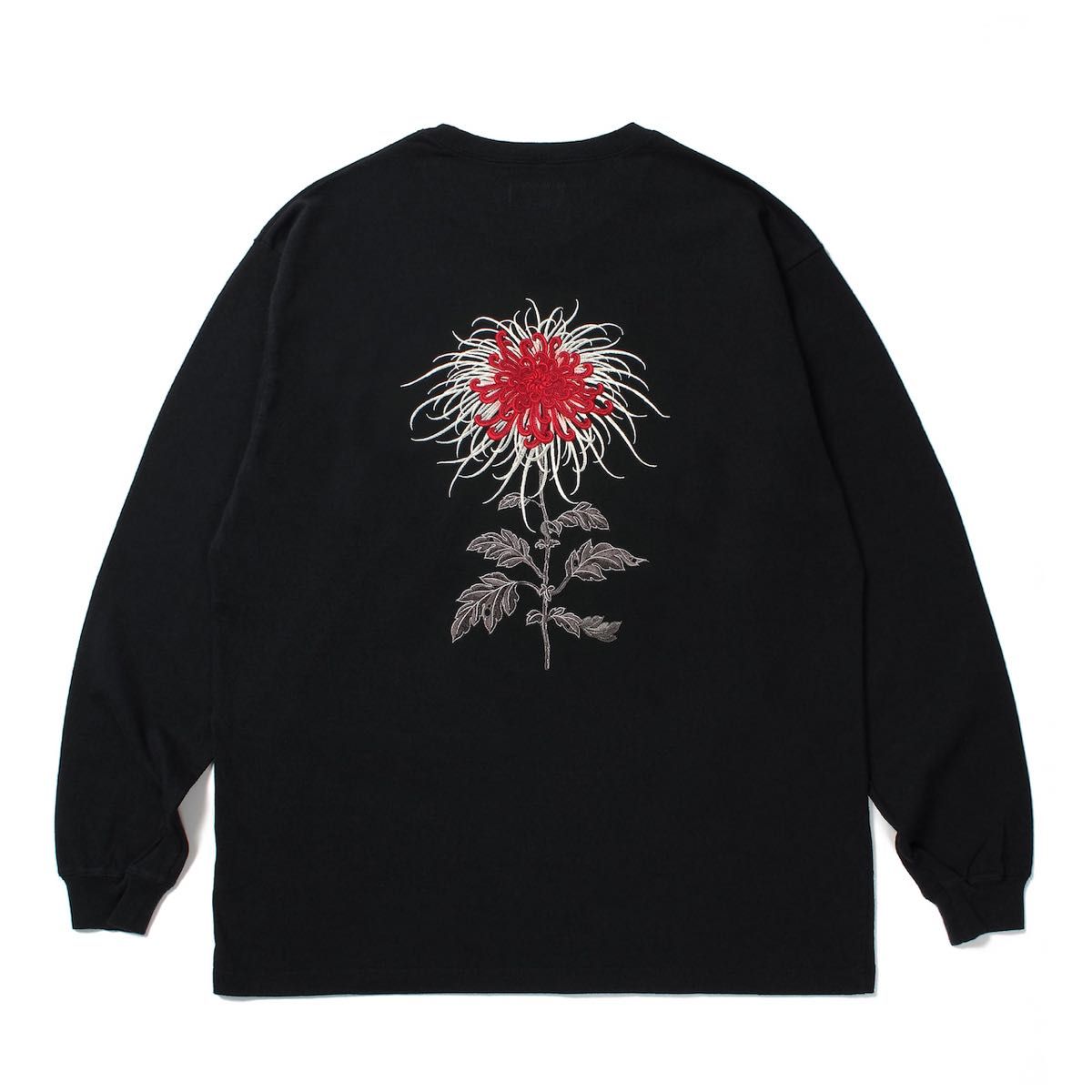 Lサイズ GAKKIN × BUDSPOOL 日章菊 EMBROIDERY L/S TEE ロンT 舐 Lサイズ GAKKIN × BUDSPOOL 日章菊 EMBROIDERY L/S TEE ロンT 舐