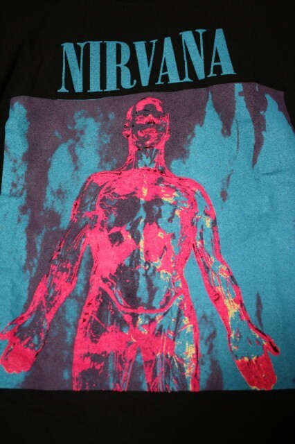 黒 USA製 giant シングルステッチ NIRVANA ニルヴァーナ SILVER 黒 USA製 giant シングルステッチ NIRVANA ニルヴァーナ SILVER