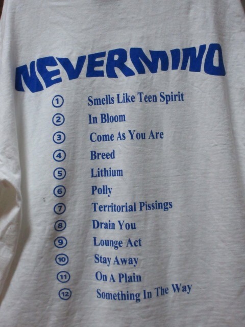 USA製 giant シングルステッチ NIRVANA ニルヴァーナ Nevermind USA製 giant シングルステッチ NIRVANA ニルヴァーナ Nevermind