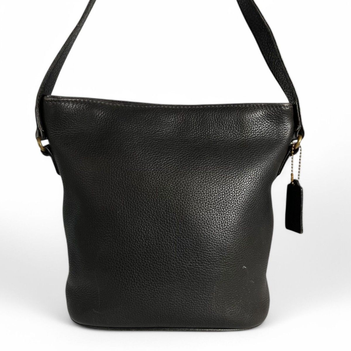 美品 COACH コーチ ショルダーバッグ バケツ レザー ブラック 美品 COACH コーチ ショルダーバッグ バケツ レザー ブラック