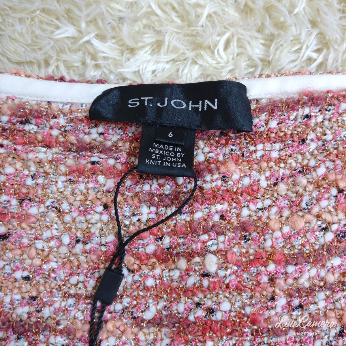 高級 タグ付き ST JOHN 定価6万円ツイード ひざ丈スカート size6 高級 タグ付き ST JOHN 定価6万円ツイード ひざ丈スカート size6