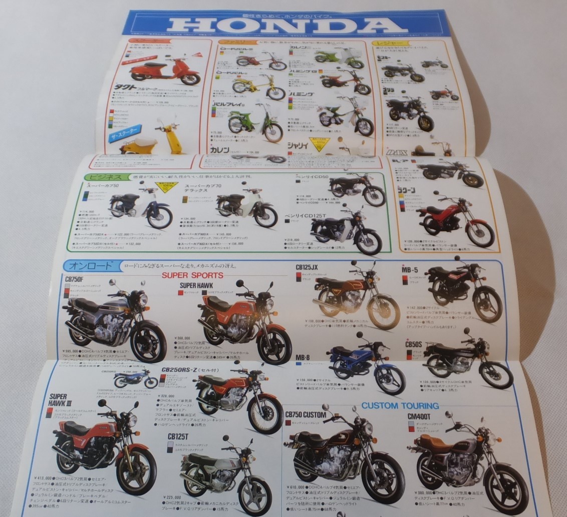 HONDA 1981 ホンダ スポーツ/ファミリーラインアップカタログ ★Wm3215_画像3
