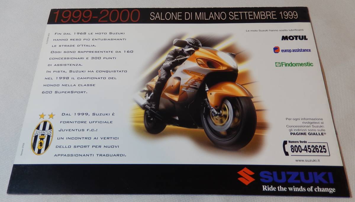 SUZUKI SALONE DI MILANO SETTEMBRE 1999 (イタリア語？)　カタログ ★Wm3301_画像2