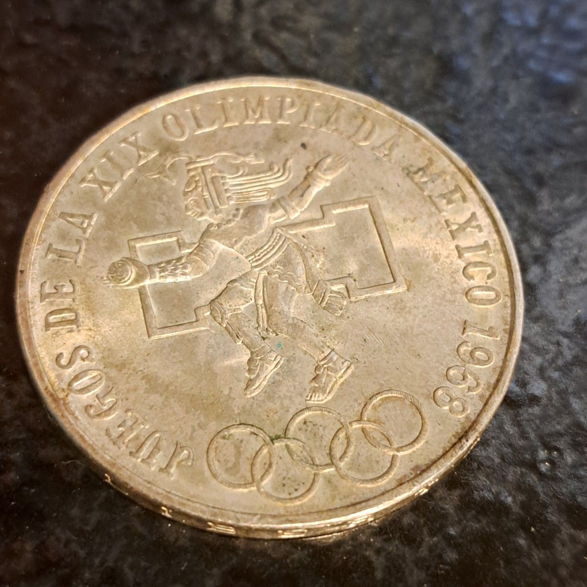 1968年メキシコオリンピック25ペソ銀貨 品位SV720 22 5 1968年メキシコオリンピック25ペソ銀貨 品位SV720 22 5