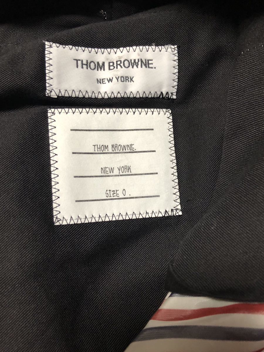 THOM BROWNE トムブラウン クレイジーパターン　ウール バックストラップ トラウザーズパンツ サイズ0 グレー
