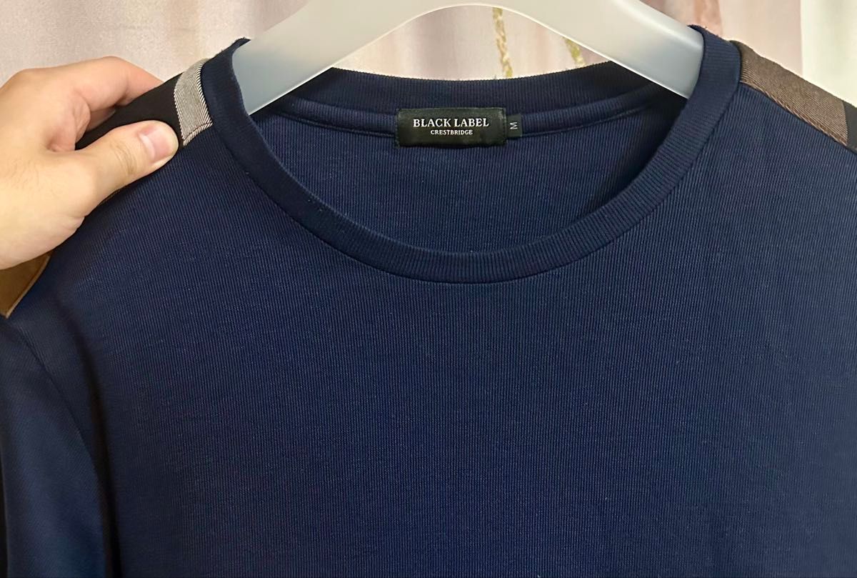 ブラックレーベル クレストブリッジ チェック ニット Tシャツ ブラックレーベル クレストブリッジ チェック ニット Tシャツ
