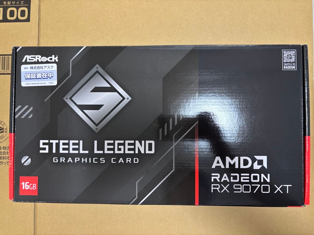 ASRock Radeon RX 9070 XT Steel Legend Dark 16GB 新品未開封 ASRock Radeon RX 9070 XT Steel Legend Dark 16GB 新品未開封