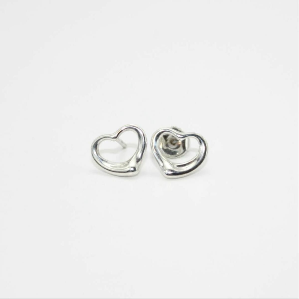 美品 Tiffany&Co ティファニー オープンハート ピアス SV925 美品 Tiffany&Co ティファニー オープンハート ピアス SV925