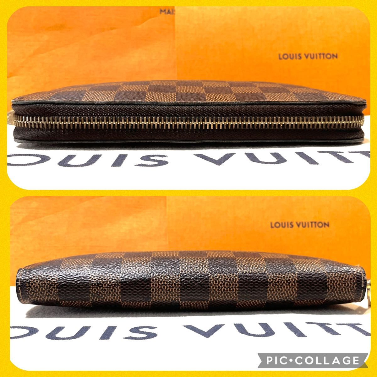 極上美品】ルイヴィトン ダミエ エベヌ ジッピーウォレット 長 極上美品】ルイヴィトン ダミエ エベヌ ジッピーウォレット 長